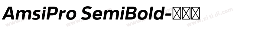 AmsiPro SemiBold字体转换